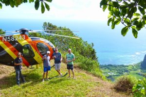 MOMENTS IN TIME: 10:35 a.m., Sept. 25, 2014: The Magnum Helicopter Experience and the Sacred Falls in Turtle Bay, Oahu