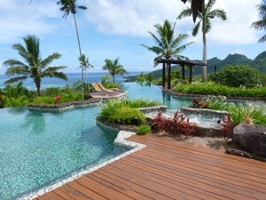 COMO Laucala Island Hilltop pool complex